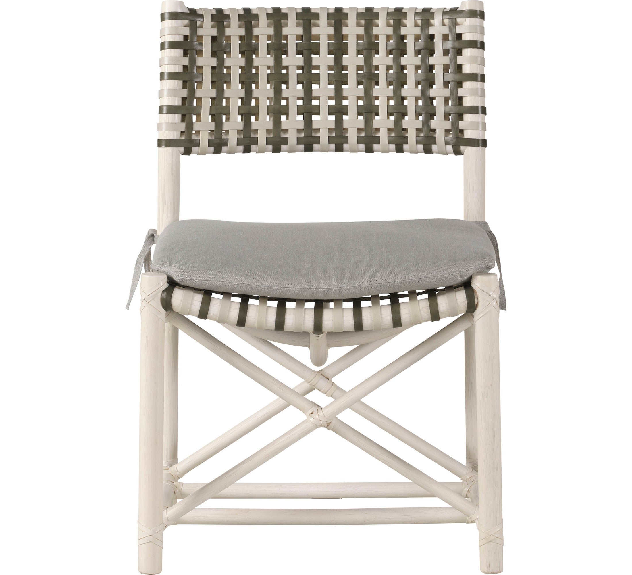 Antalya Laced Rawhide Armless Chair