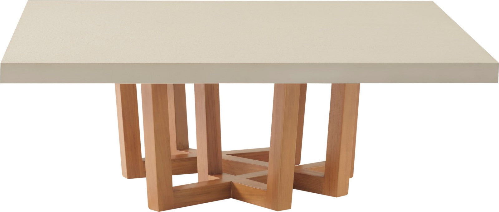 Cutter Square Cocktail Table Stone Top