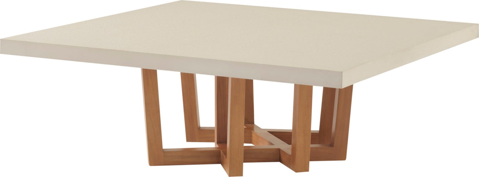 Cutter Square Cocktail Table Stone Top