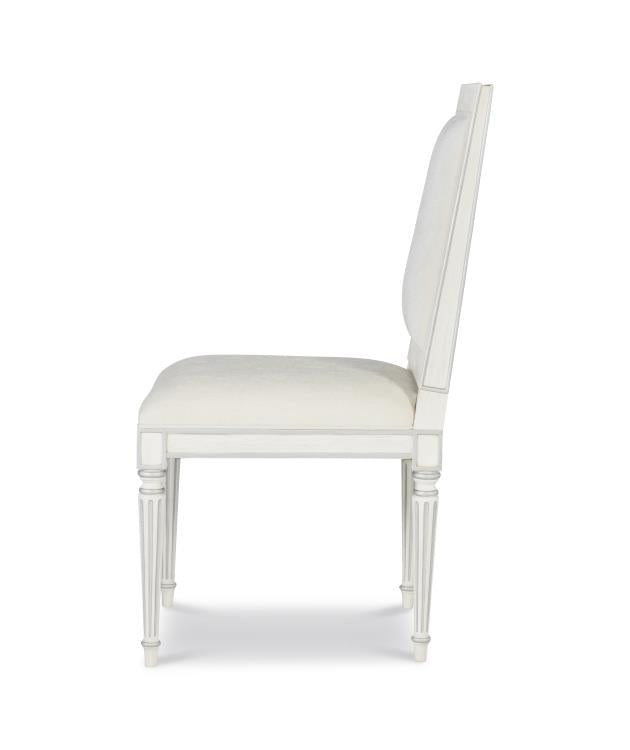 Barrington Side Chair - White/Silver – Dining Chairs by Century Furniture | Sutter & Vale