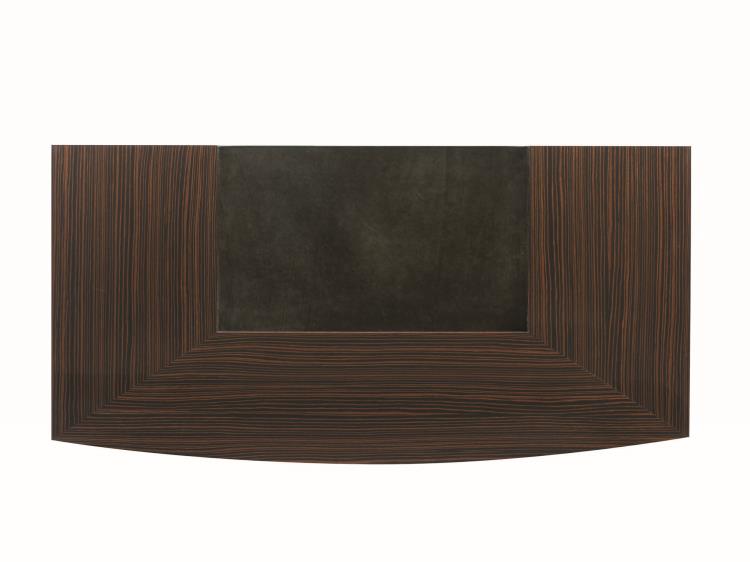 Seven Drawer Desk With Black Leather Top – Desks by Century Furniture | Sutter & Vale
