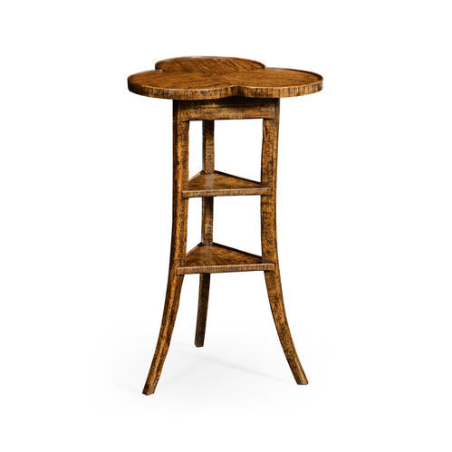 Trefoil Side Table in Country Walnut – Side Tables by Jonathan Charles | Sutter & Vale
