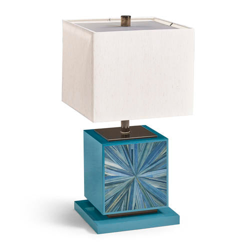 Sapphire Cube Table Lamp – Table Lamps by Jonathan Charles | Sutter & Vale