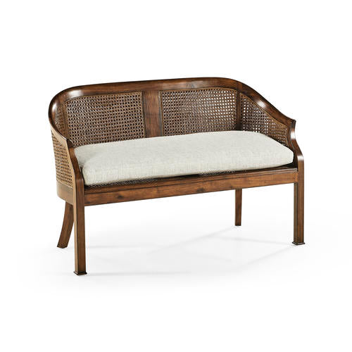 Walnut 2-Seater Salon Settee Cane Back – Sofas by Jonathan Charles | Sutter & Vale