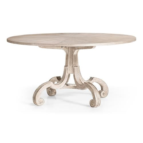 Lacock Venetian White Oak Dining Table 60" – Dining Room by Jonathan Charles | Sutter & Vale