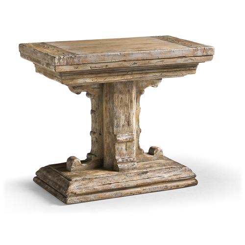 Caldera Pedestal-Base Side Table – Living Room by Jonathan Charles | Sutter & Vale