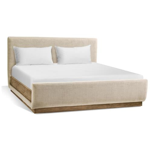 Stone Ridge Upholstered King Bed Light – Beds by Jonathan Charles | Sutter & Vale