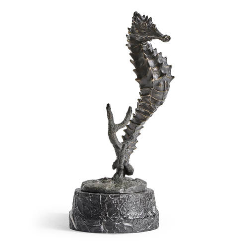 Antique Dark Bronze Seashorse – Accent Chairs by Jonathan Charles | Sutter & Vale