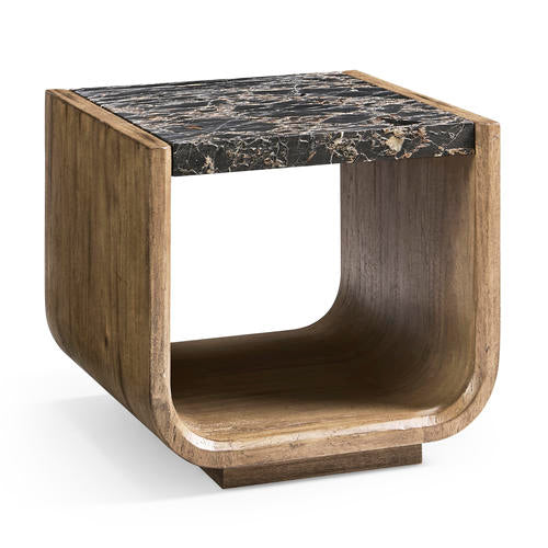 Stone Ridge Marble Side Table Light – Side Tables by Jonathan Charles | Sutter & Vale