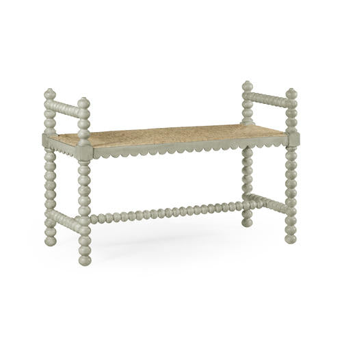 Bellingham Country Grey Single Bench – Living Room by Jonathan Charles | Sutter & Vale