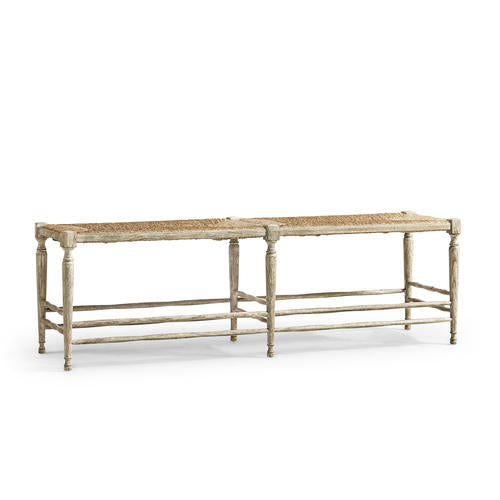 Bodiam Grey Oak Bench – Benches by Jonathan Charles | Sutter & Vale
