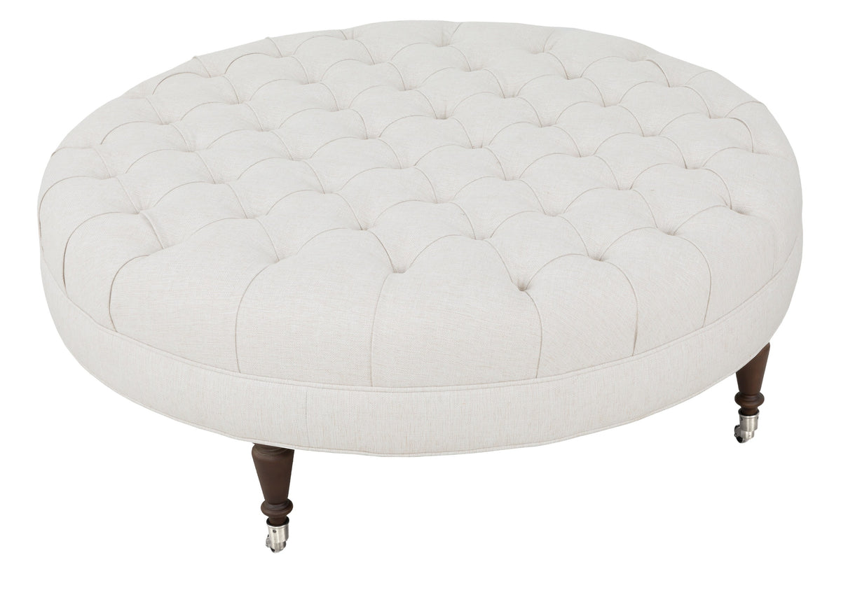 Tufted Top 36" Round Ottoman (ODTR-36-2) - Fairfield Chair