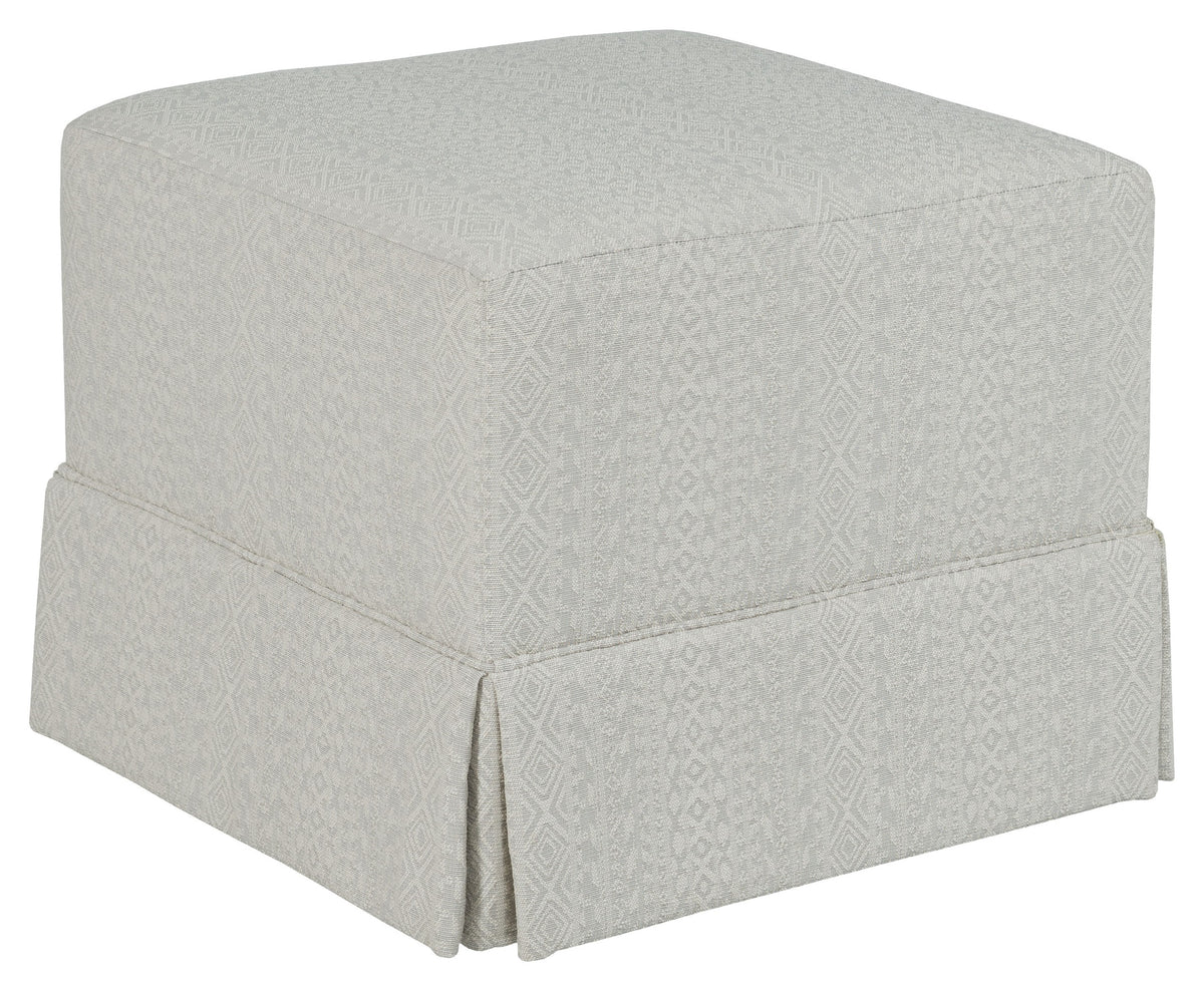 Plain Leather Square Ottoman (L-OPSS-22) - Fairfield Chair