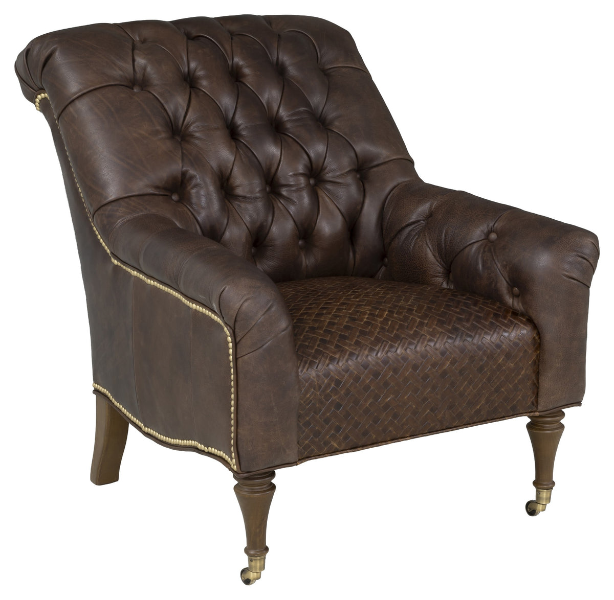 Ransom Leather Lounge Chair (P-5501-01-A) - Fairfield Chair