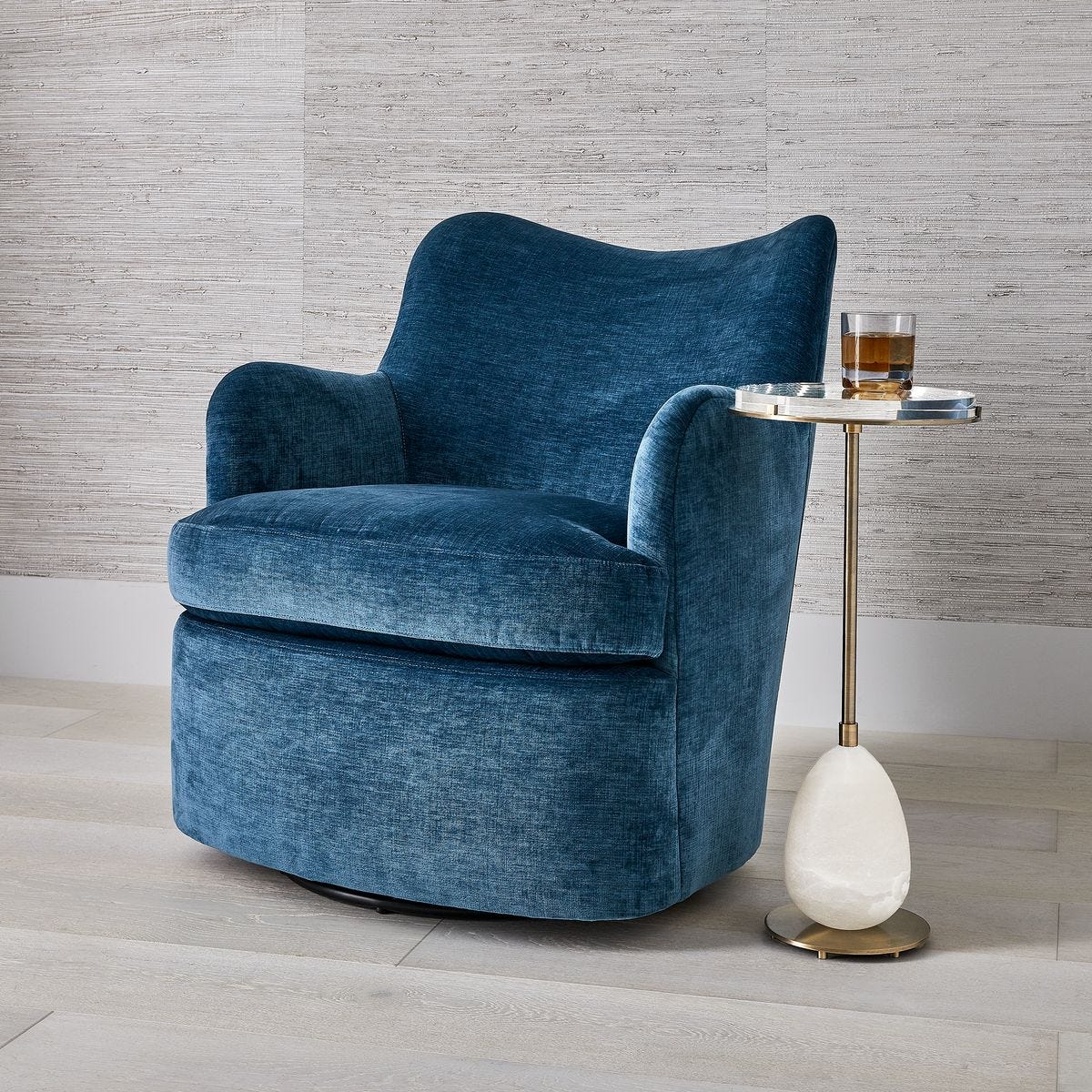 Chit Chat Swivel Chair - Lux Peacock