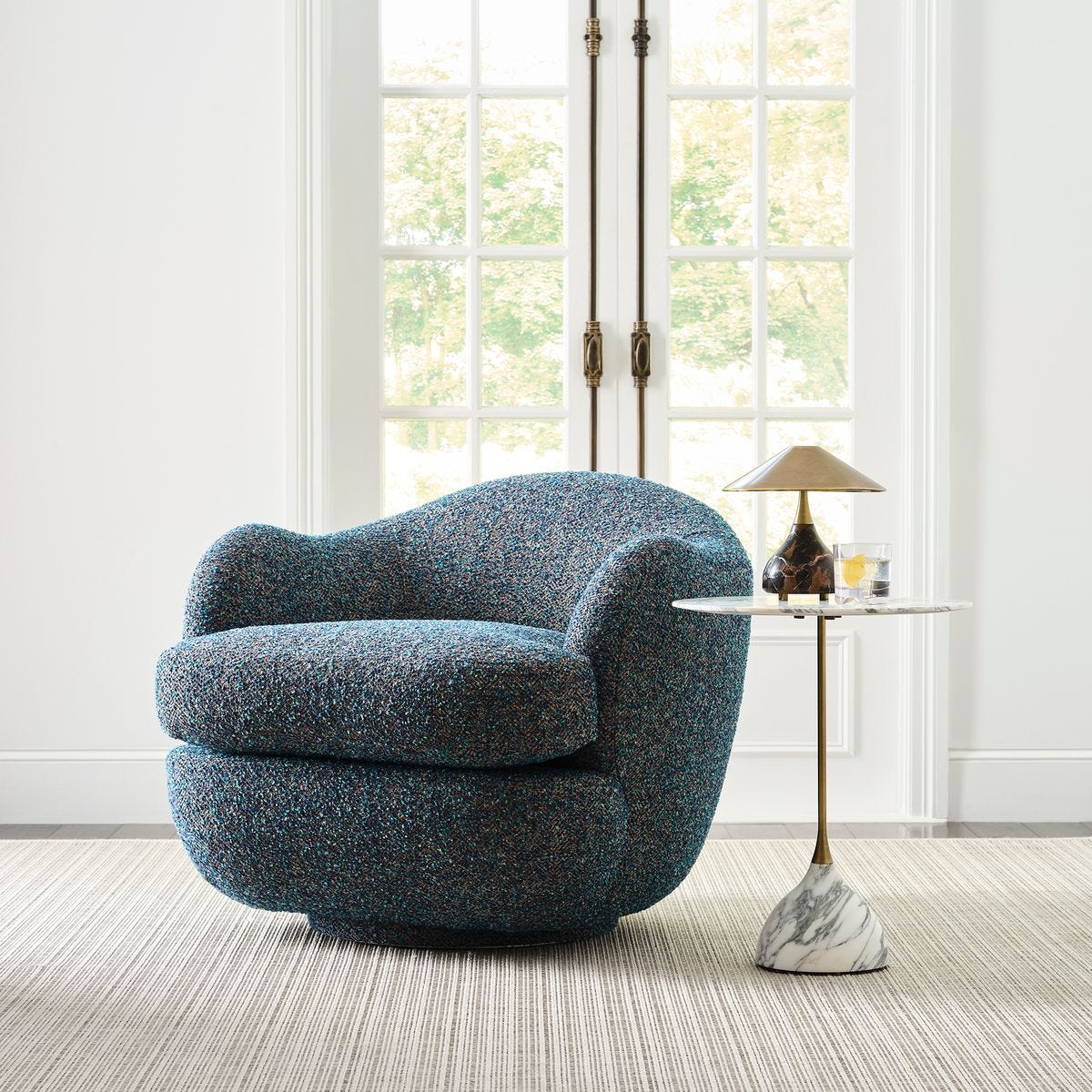 Scoop Swivel Chair - Tweedy Bird Jewel
