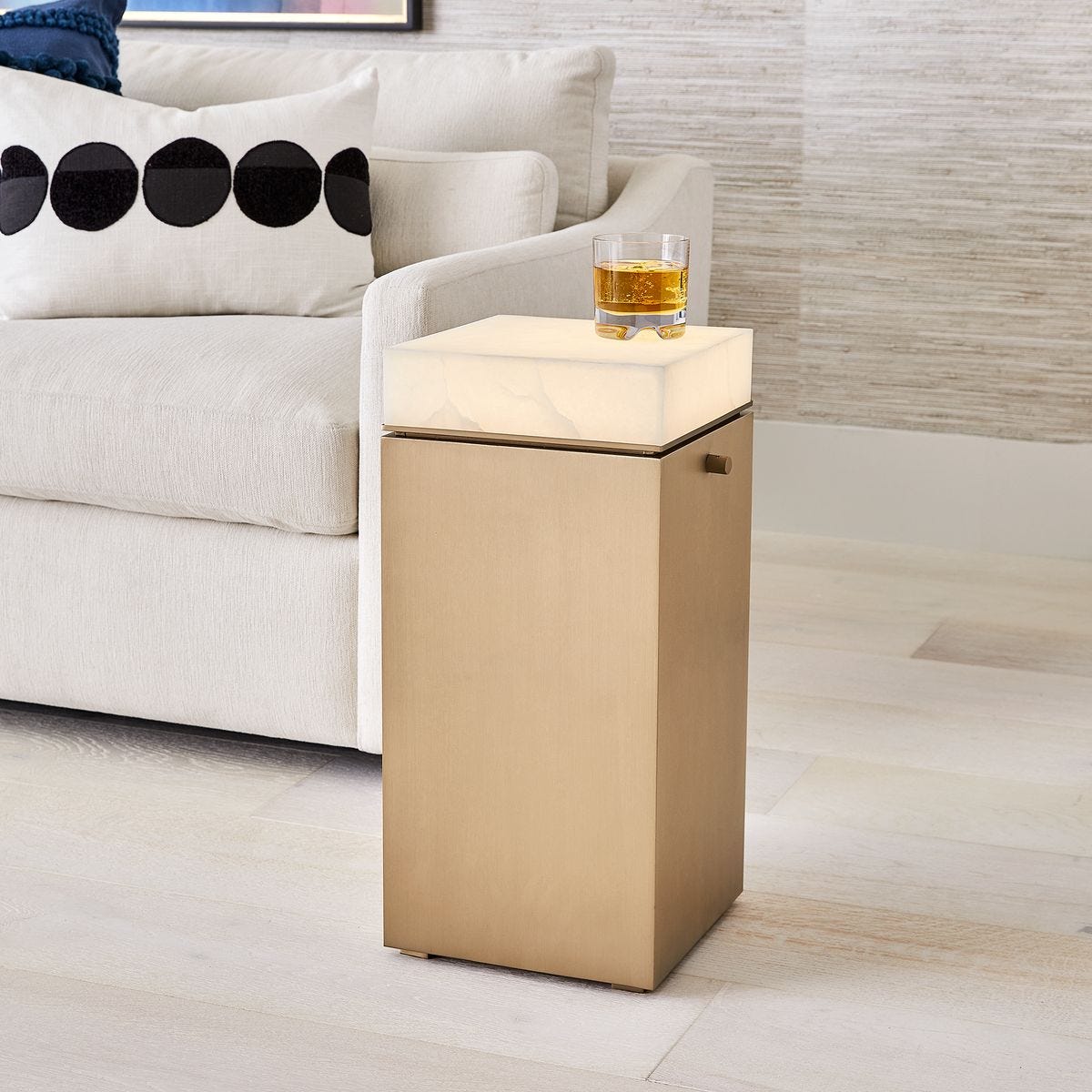 Enlighten Table Lamp - Brass Short
