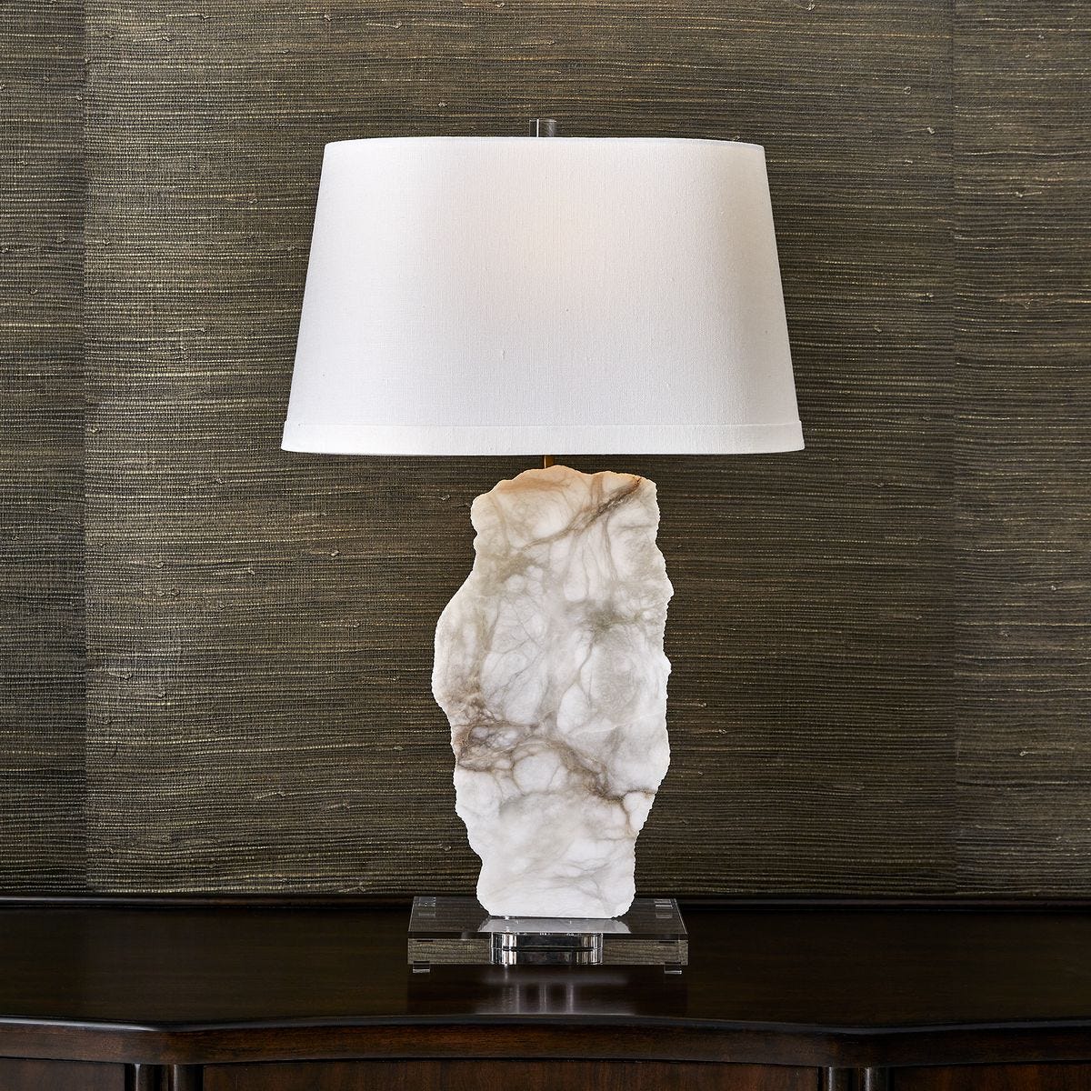 Slice Table Lamp - Alabaster