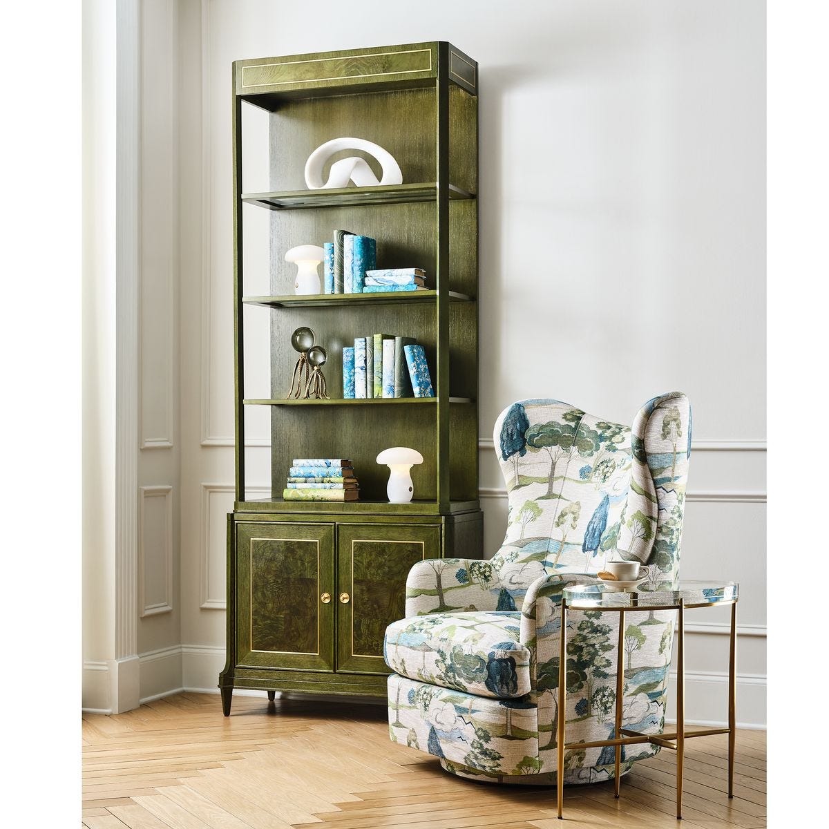 Hot Wing Swivel Chair - Enchanted Meadow