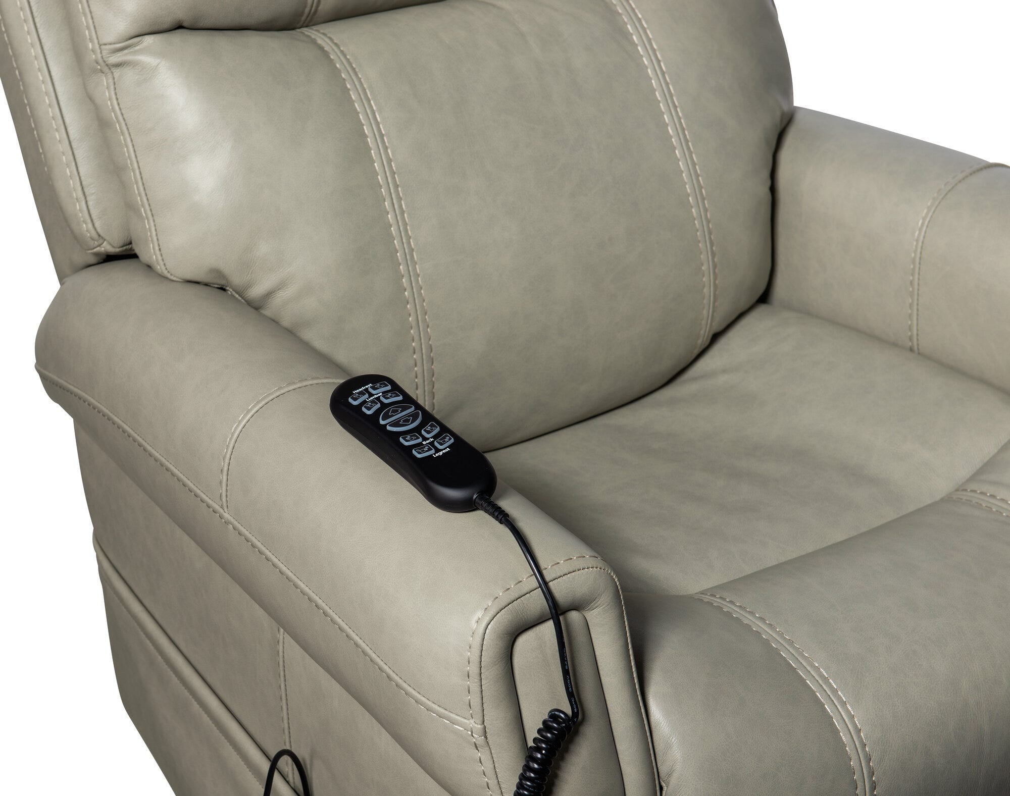 Carroll Power Recliner with Power Headrest, Lumbar & Lift