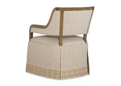 Merritt Skirted Dining Chair W/Casters