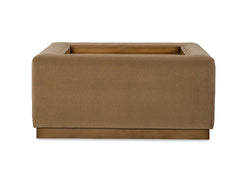 Alba Cocktail Ottoman W/ Wood Tray