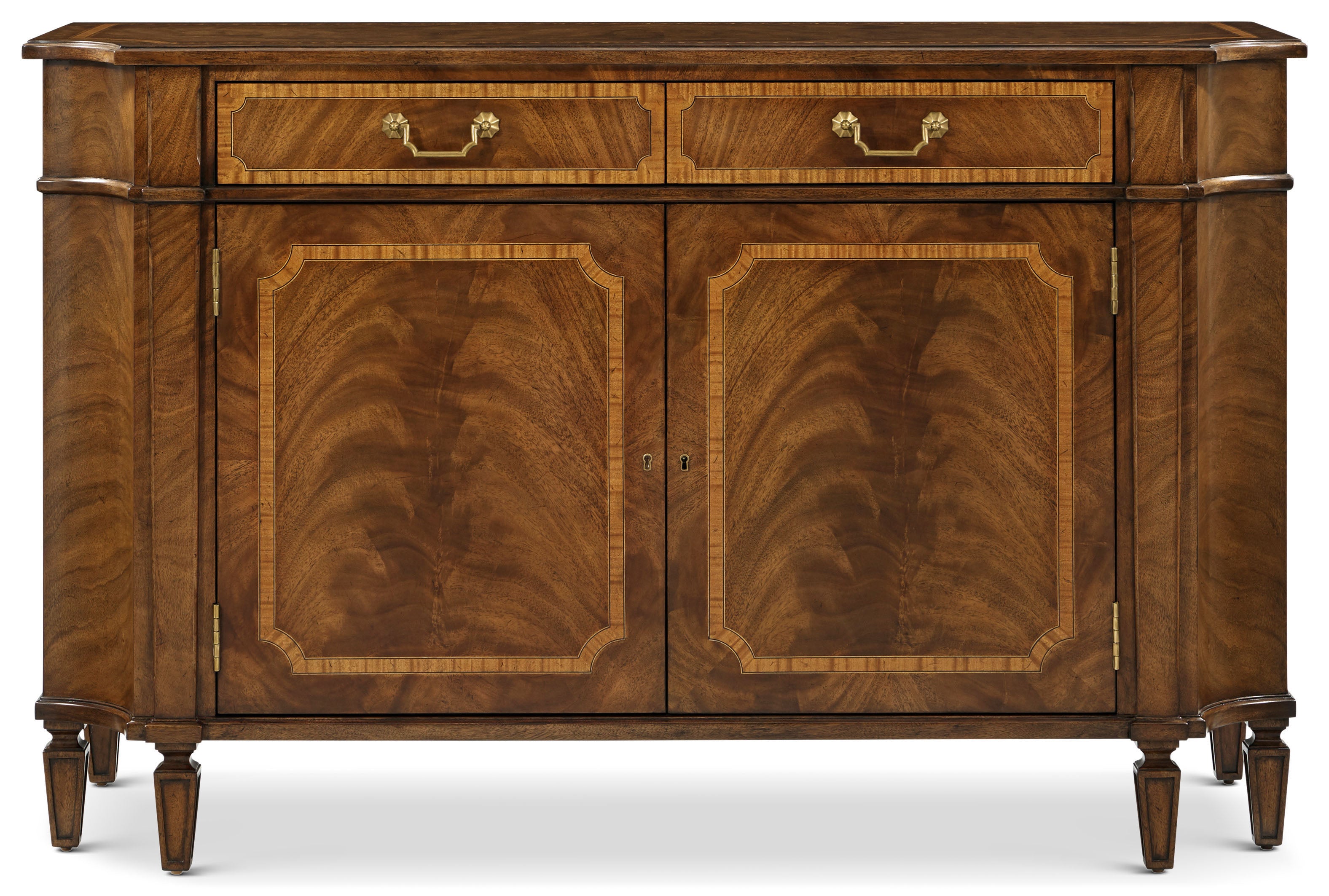Sloane Cabinet in VCF1830_Edwardian_Brown_MCF578.B_Medium_English / Wood, Brass, Veneer - Theodore Alexander
