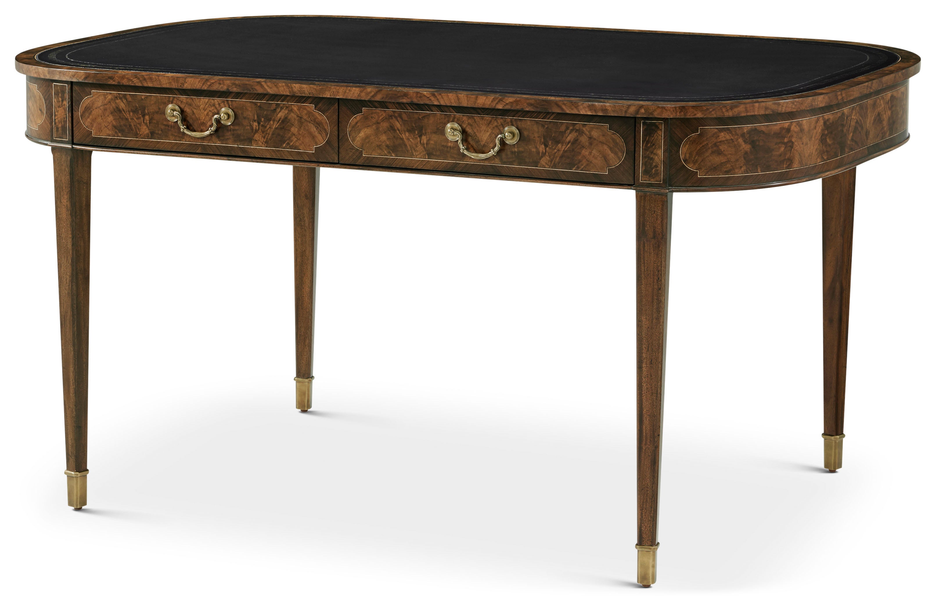 Sloane Writing Table in VCF1829_RAJ_MCF578.B_Medium_English / Wood, Brass, Veneer - Theodore Alexander