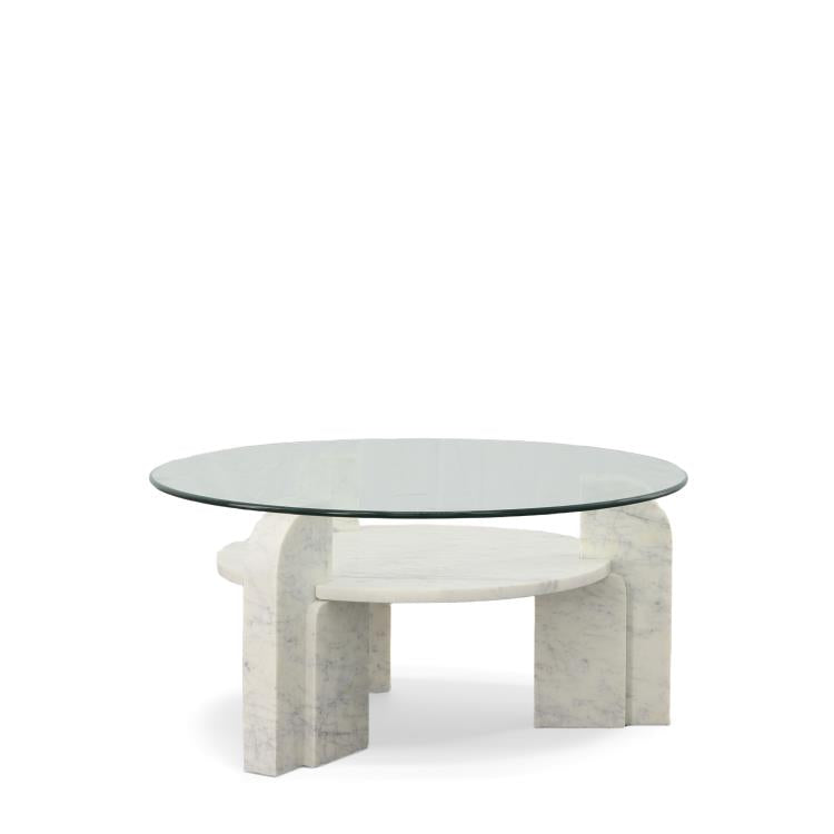 Nico Coffee Table With Glass Top – Coffee Tables by Century Furniture | Sutter & Vale