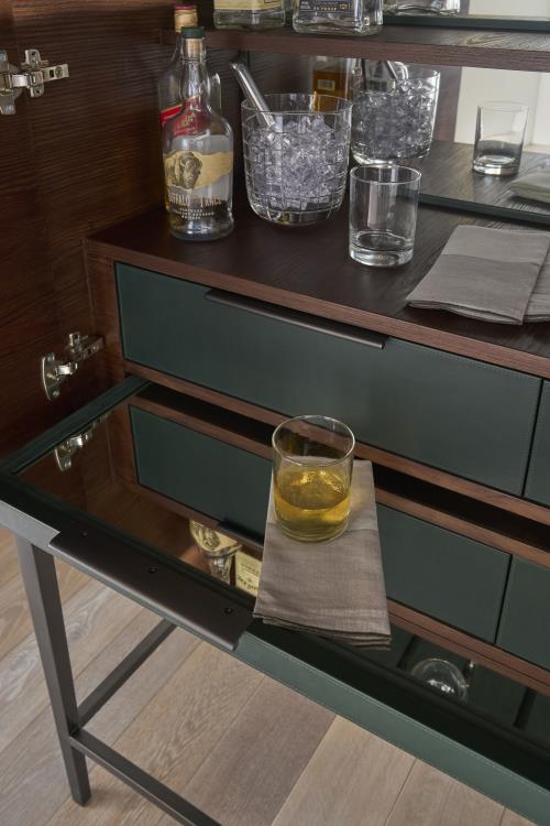 Scheffer Bar Cabinet - Evergreen – Bar Cabinets by Century Furniture | Sutter & Vale
