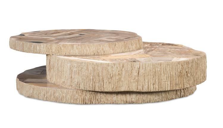 Val Verde Petrified Wood Stacked Cocktail Table - Light – Coffee Tables by Century Furniture | Sutter & Vale