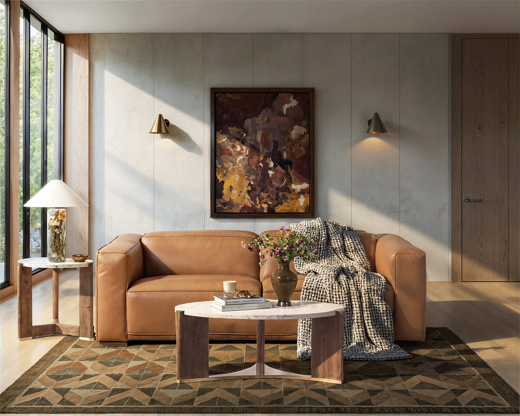 Fresco LAF/RAF 2 over 2 Sofa w/ Power Rec Power Headrest