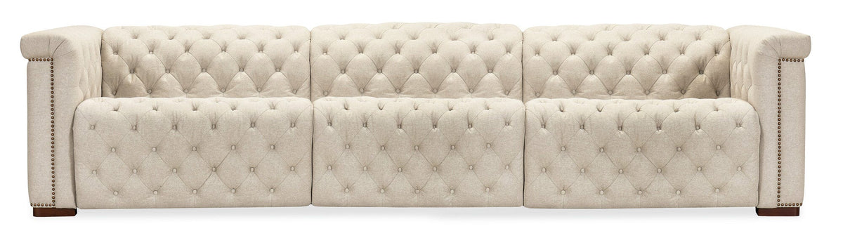 Savion Deux 3 Seat Sofa with Two Power Recliners and Three Power Headrests