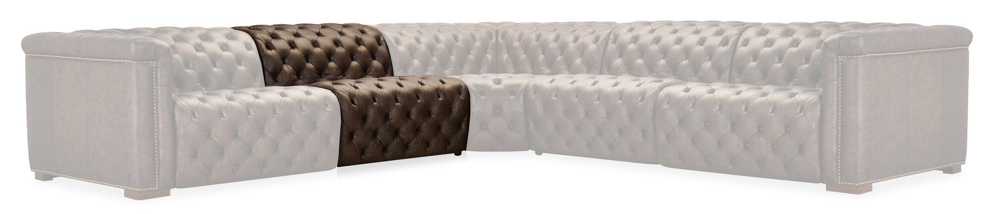 Savion Deux Armless Chair and Half with Power Headrest