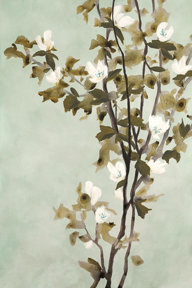 Blossoms in Mint 1 — artwork