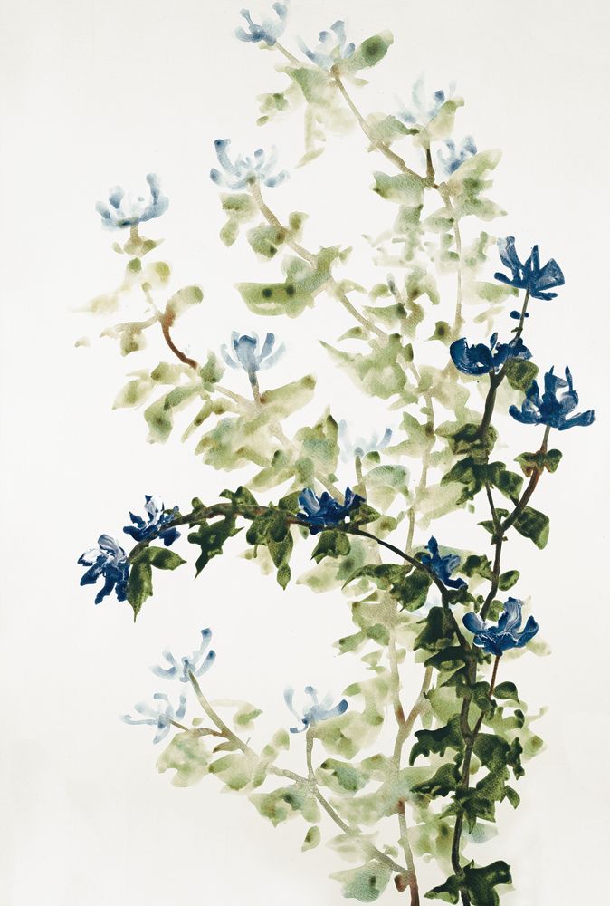 Blue Branch Blooms 1 artwork