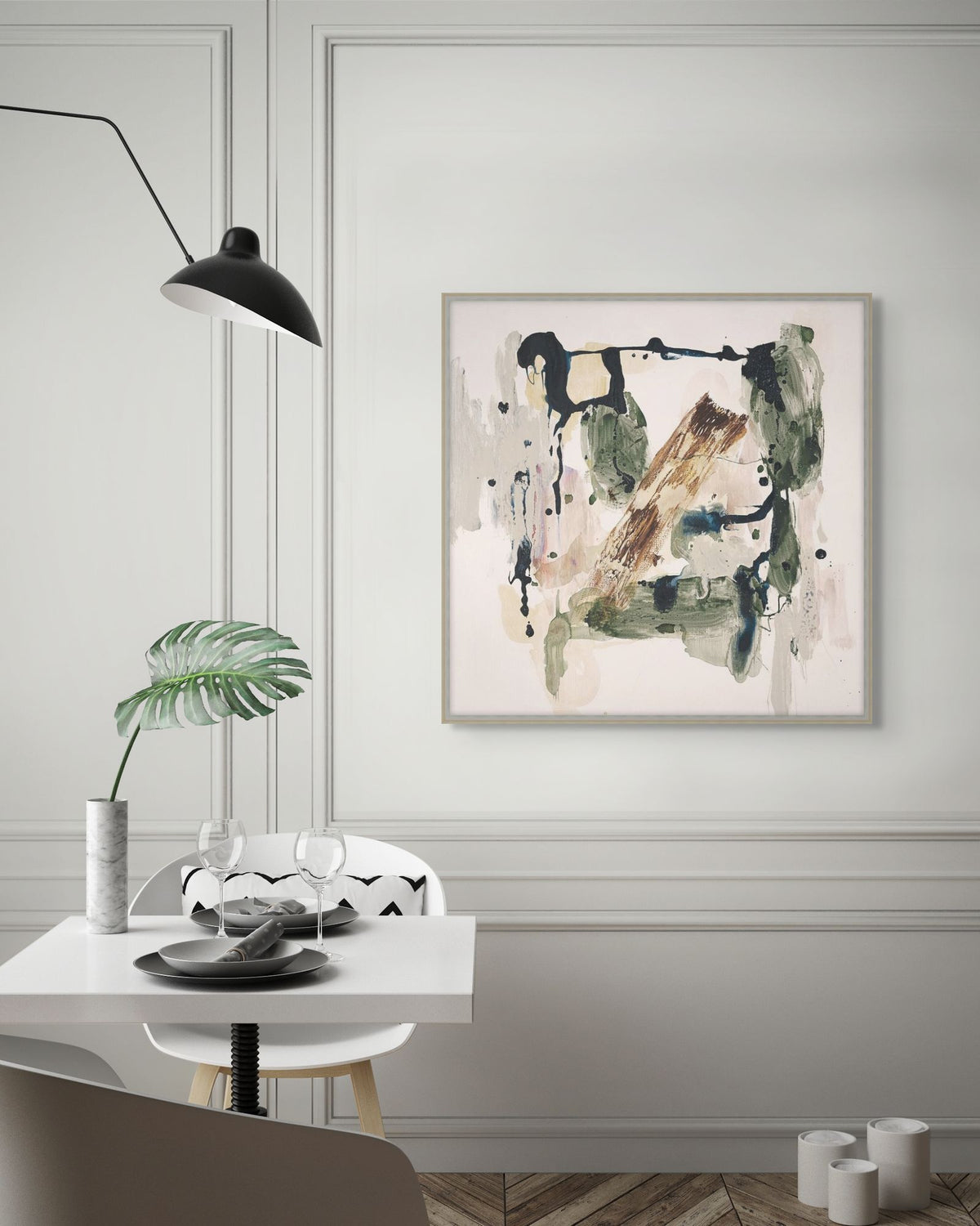 Sage Ink Wash 1 in a room