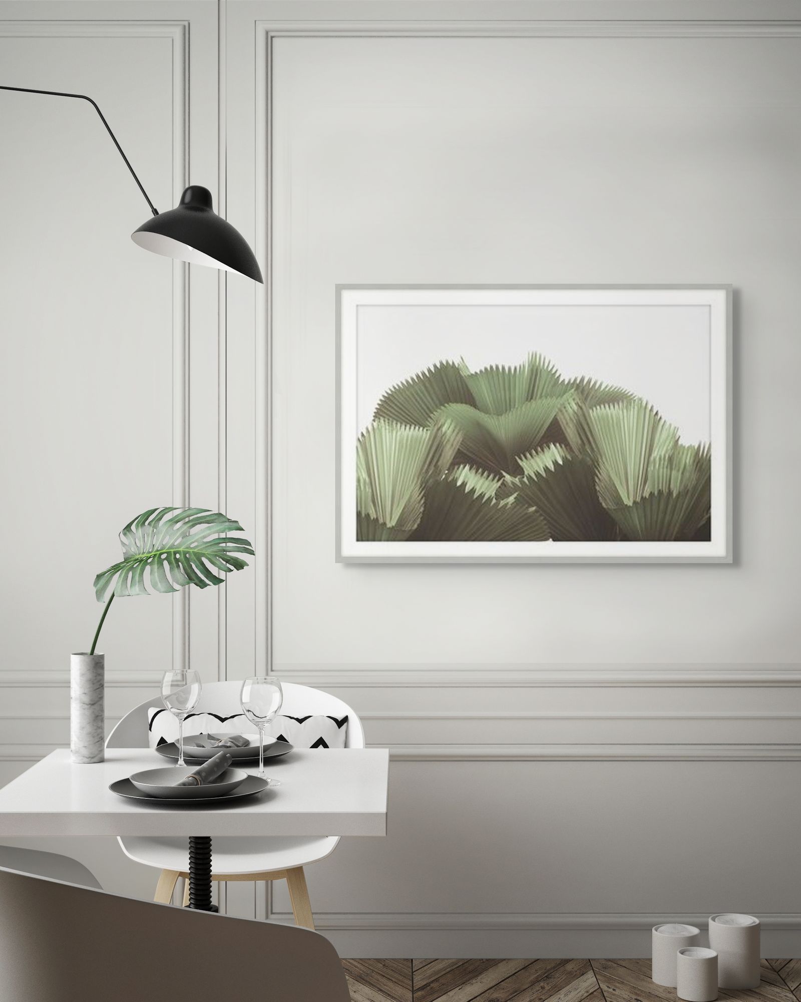 Tropical Leaves 1 in a room