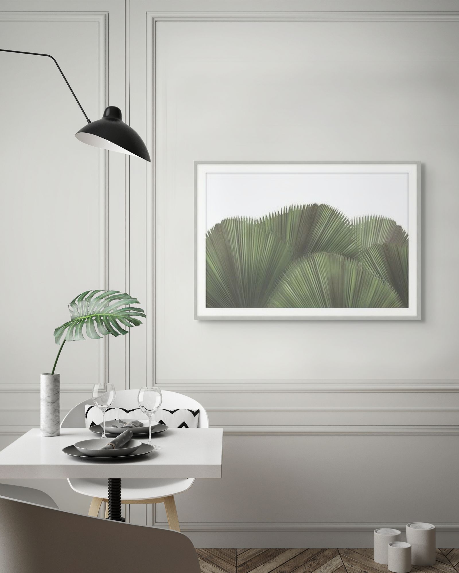 Tropical Leaves 3 in a room