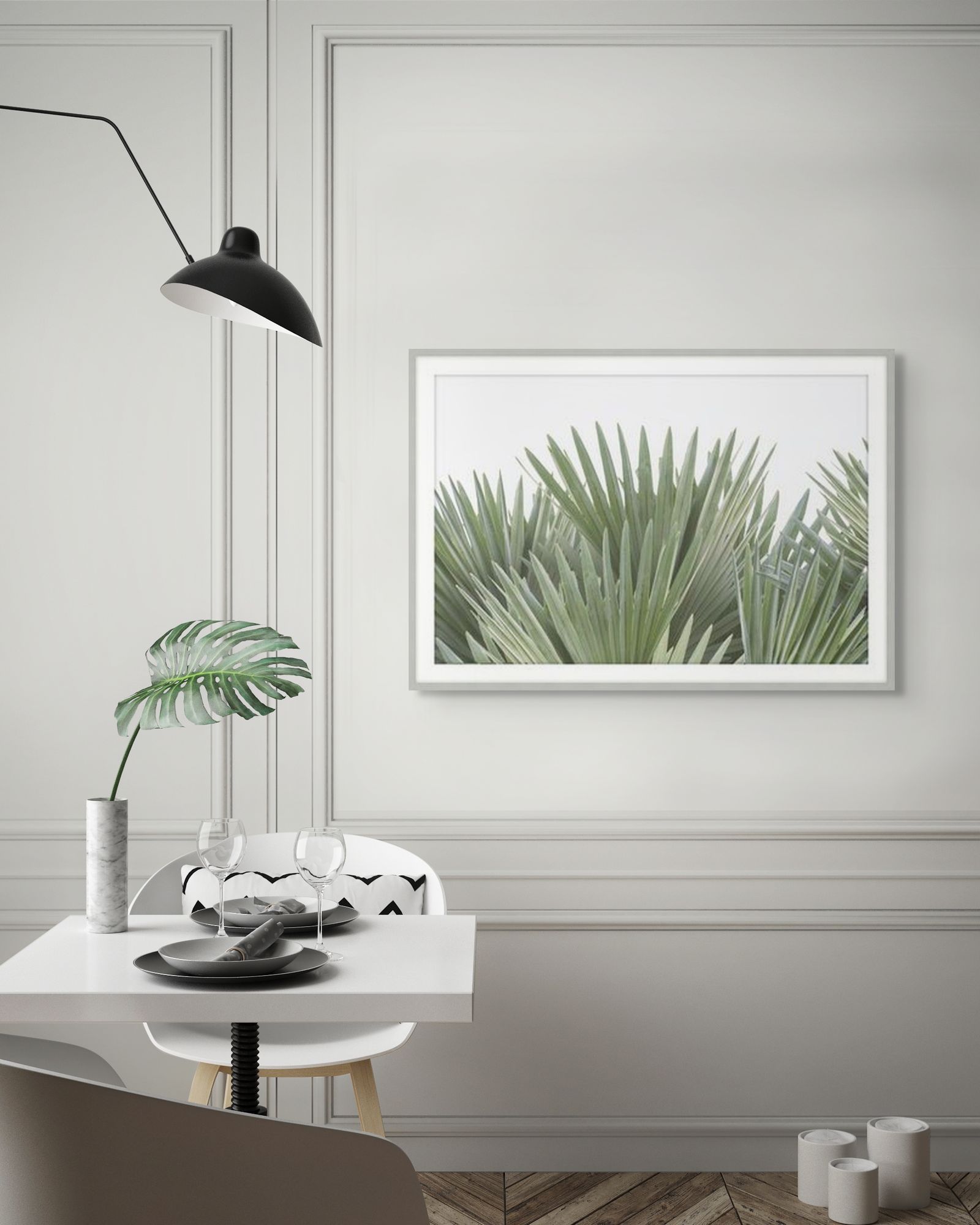 Tropical Leaves 6 in a room