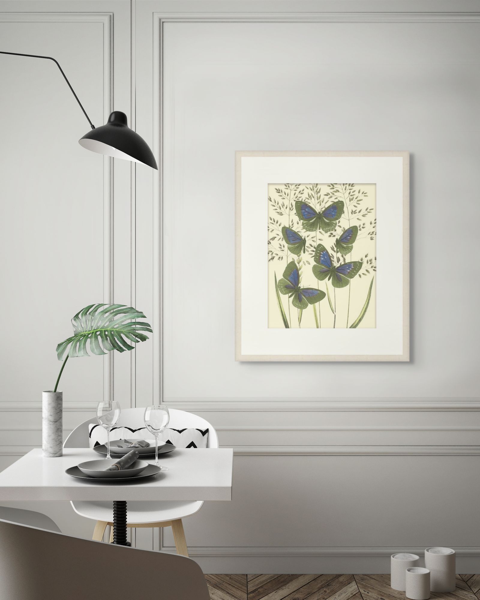 Mariposas 6 in a room