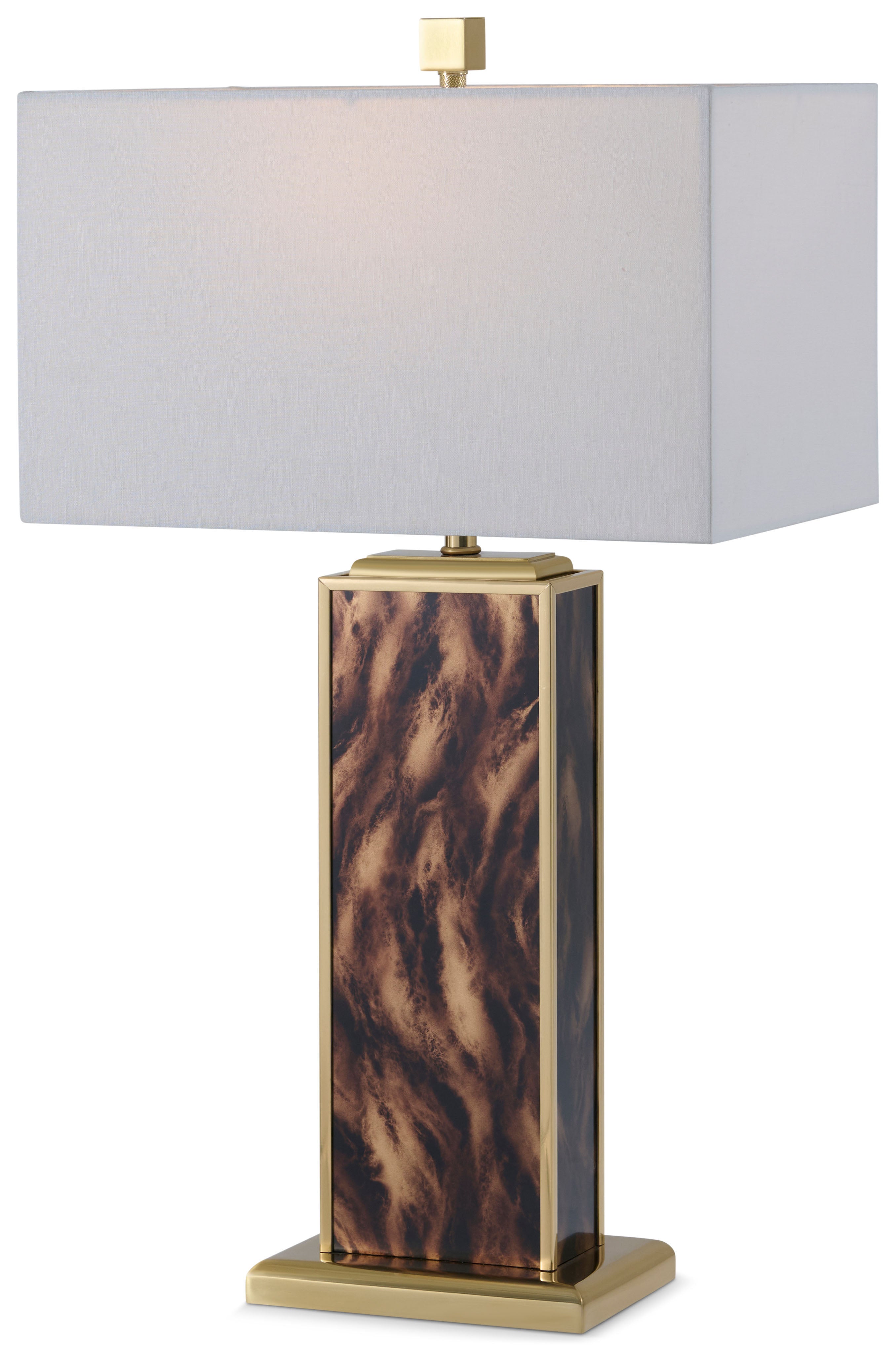Arakan Table Lamp in Brass - Theodore Alexander