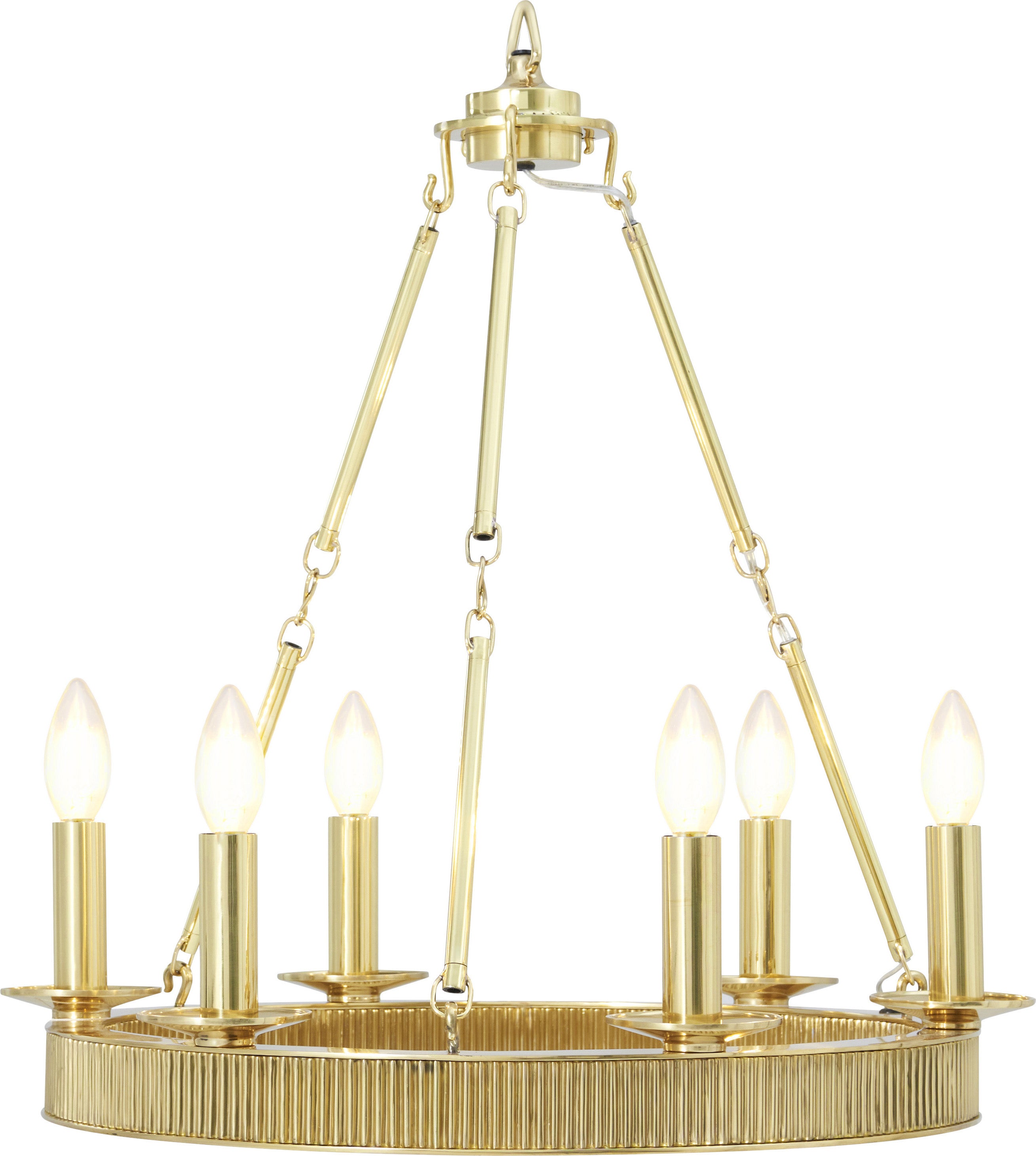 Simon Piccola Round in Brass - Theodore Alexander