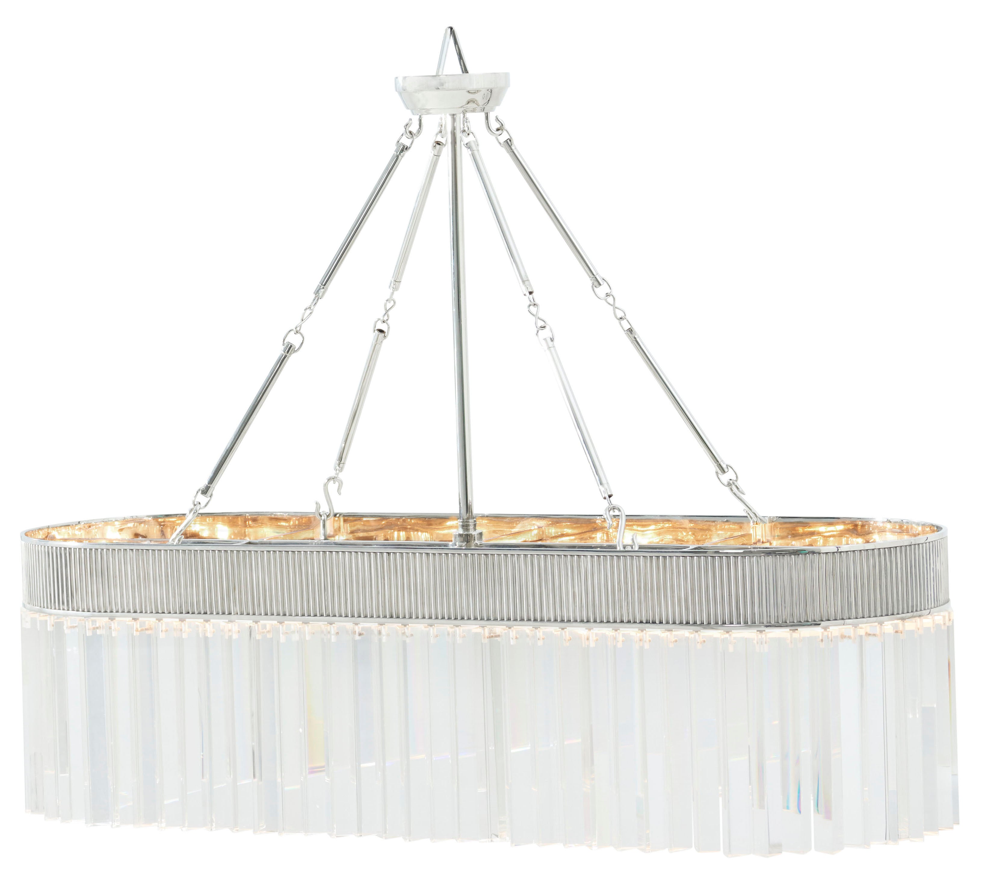 Simon Ovale Crystal Chandelier – Ceiling Lighting by Theodore Alexander | Sutter & Vale
