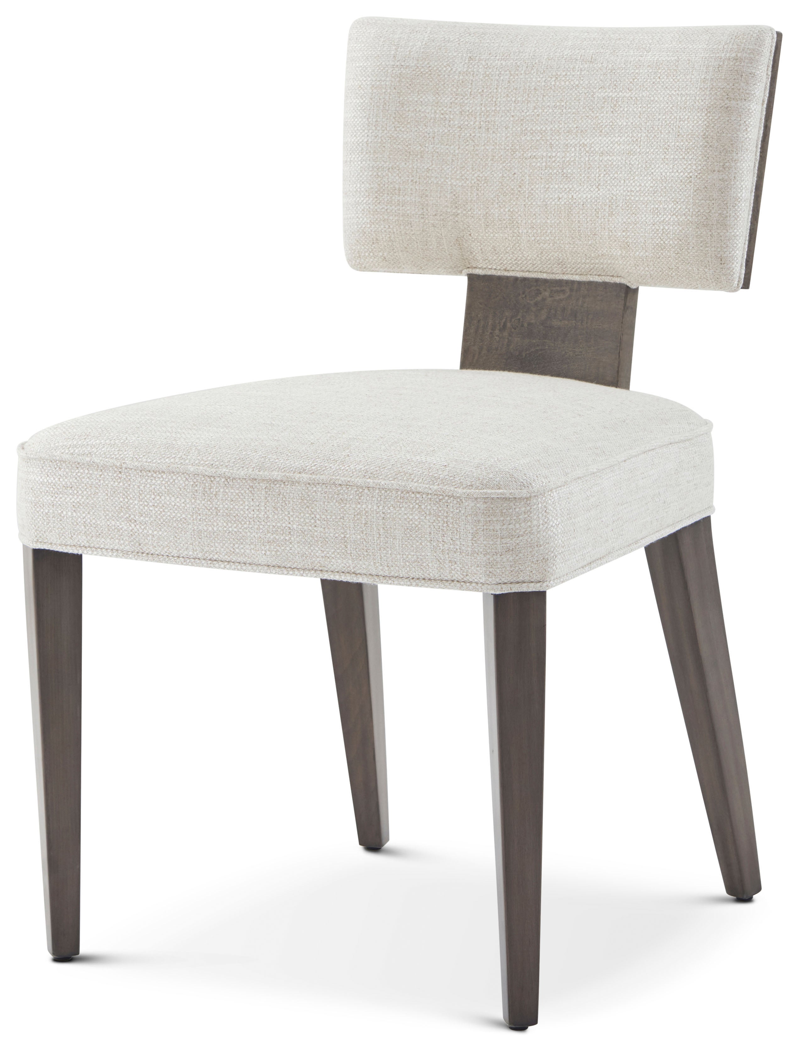 Hudson Dining Side Chair in VCF1868_Pebble_Grey / Wood - Theodore Alexander