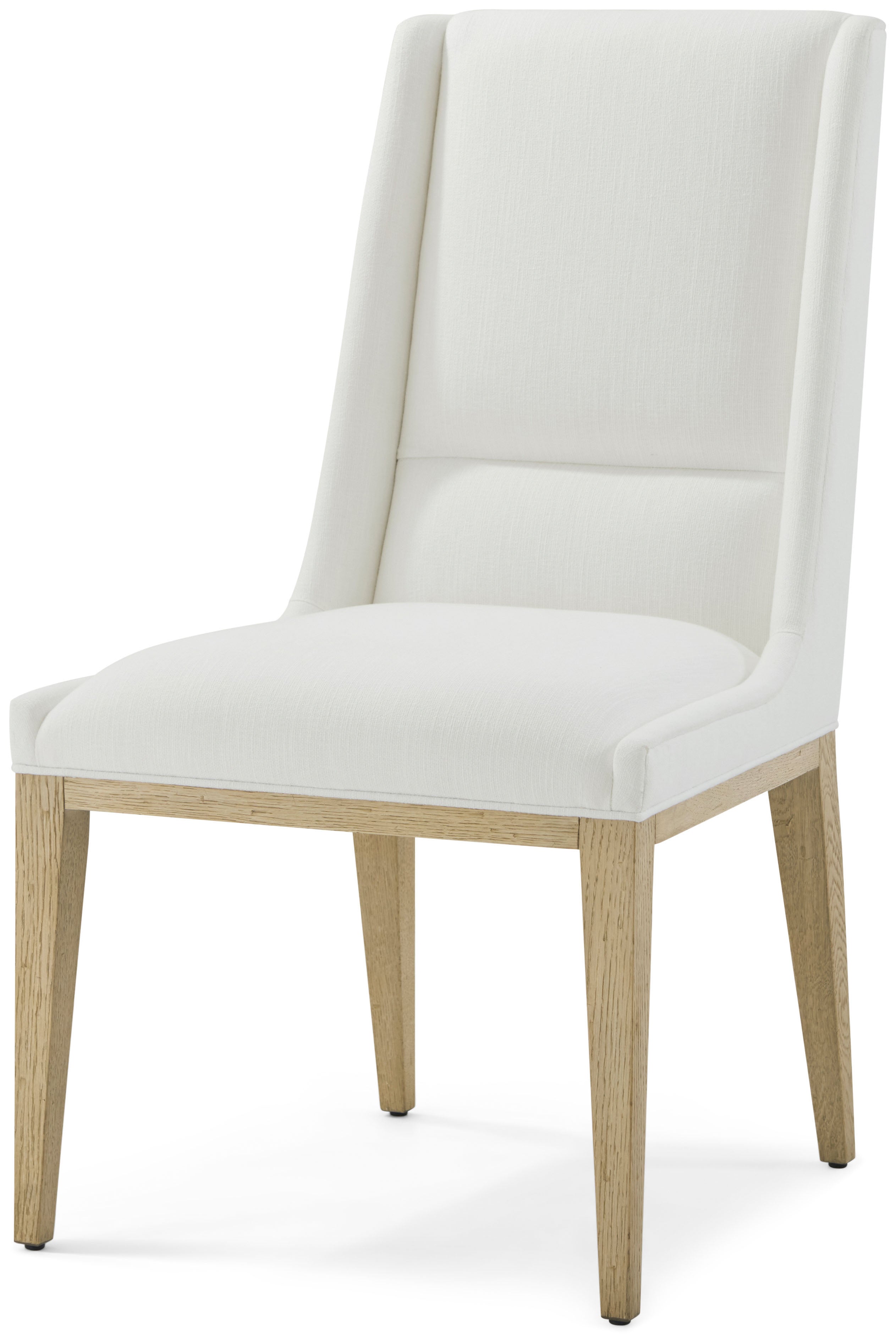 Balboa Upholstered Dining Side Chair in VCF1882_Coastal_Grey / Oak Wood - Theodore Alexander