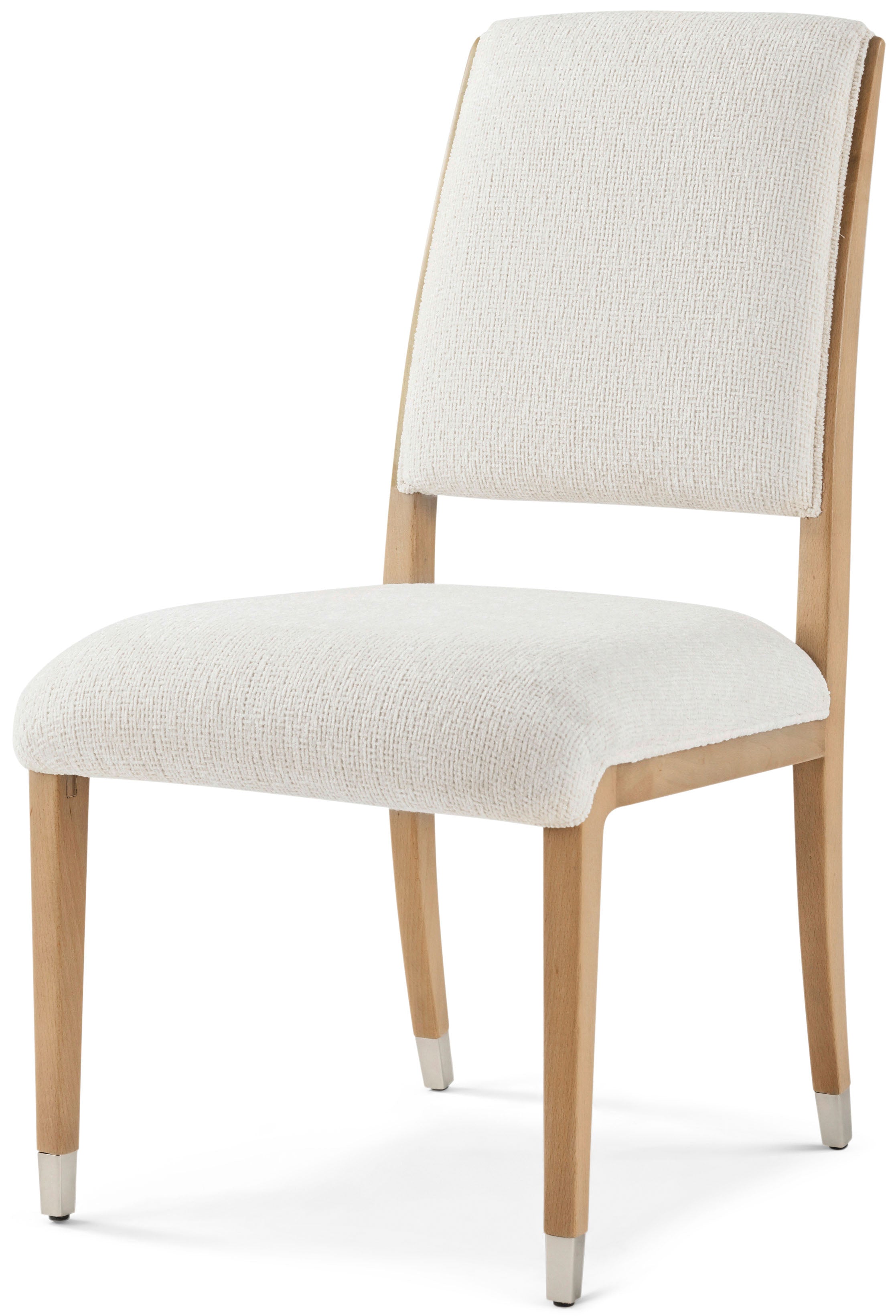 Origins Dining Side Chair in VCF1851_Sesame_MCF577.B_Starlight / Beech Wood, Brass - Theodore Alexander
