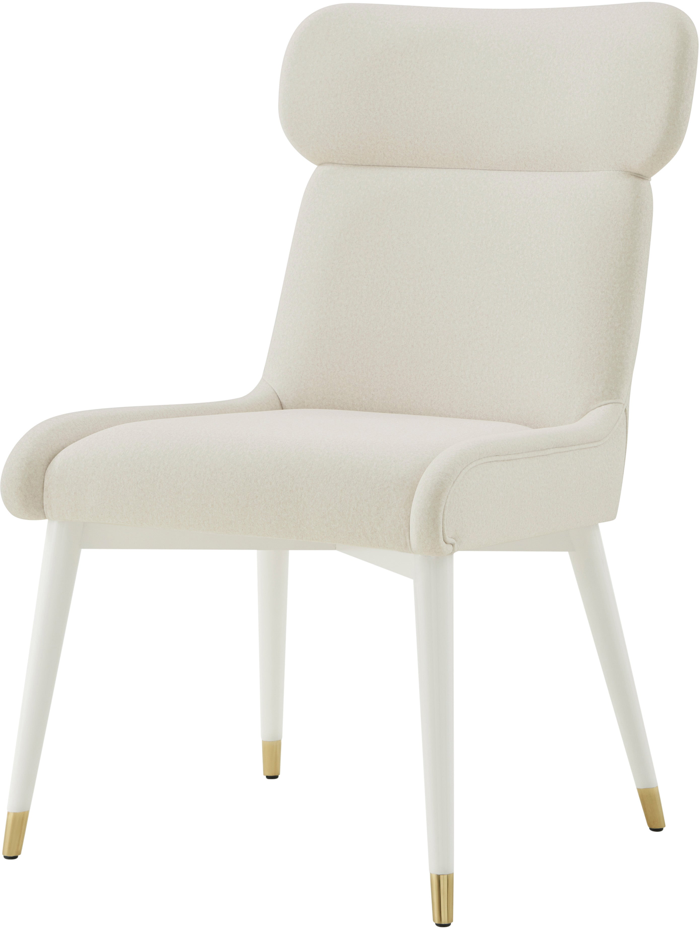 Judith Leiber Dining Side Chair in Beech Wood, Brass - Theodore Alexander