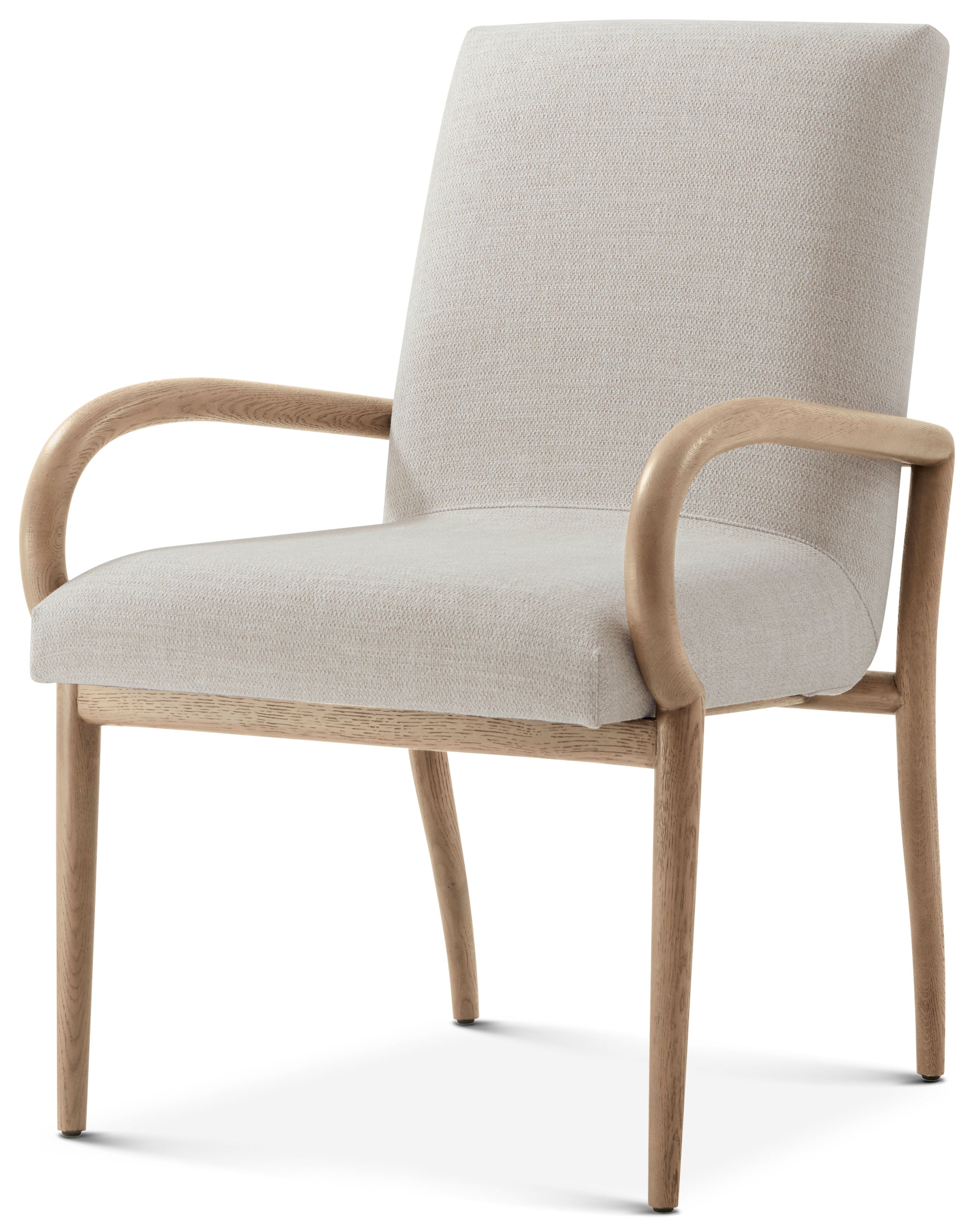 Catalina Dining Arm Chair II in PCF1176.1J2G_Dune / Wood - Theodore Alexander