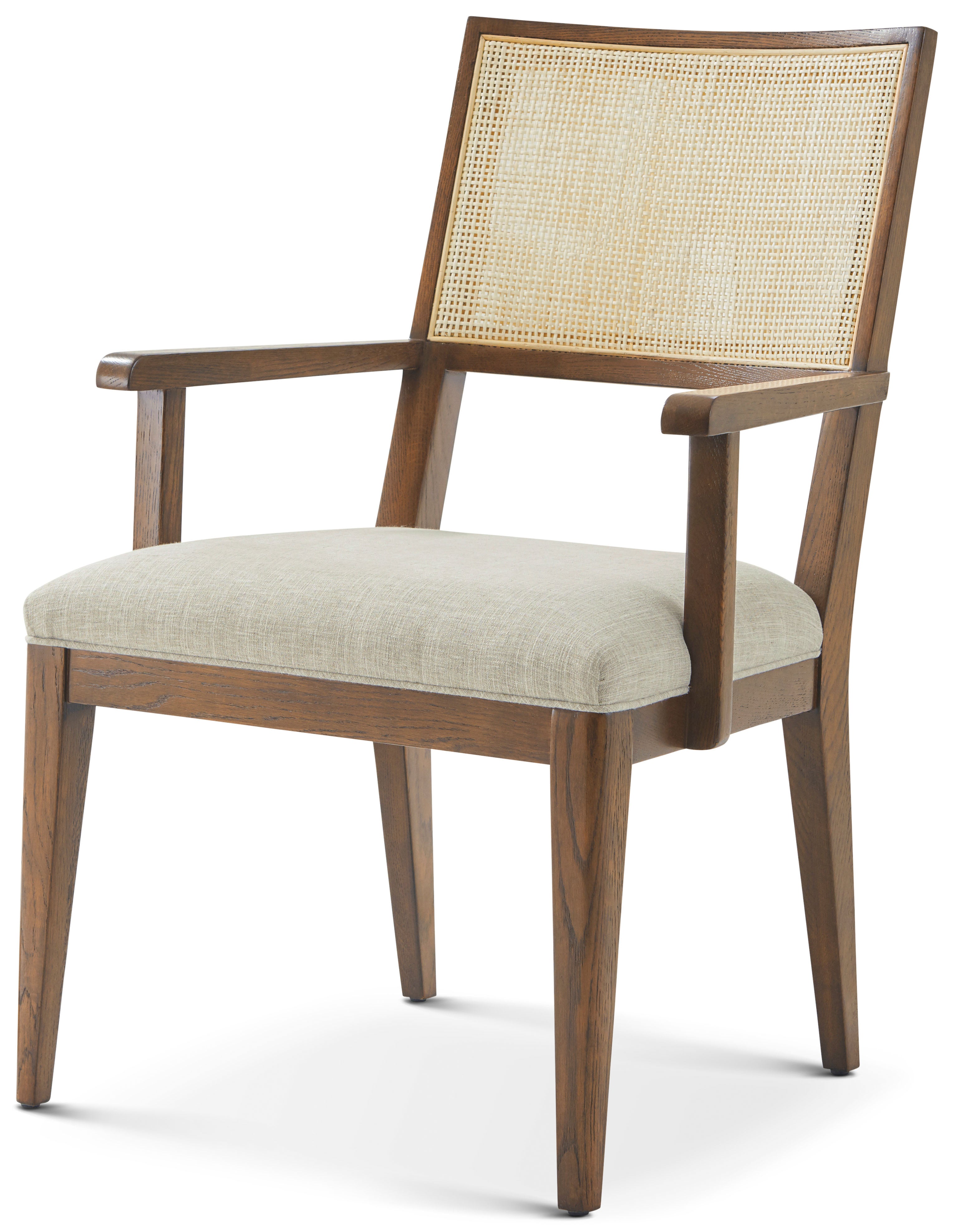Catalina Dining Arm Chair in PCF1177.1J2G_Earth / Solid Wood - Theodore Alexander